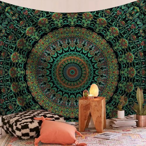 Indian mandala tapestry - mandala,