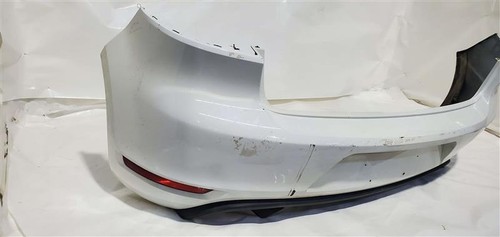 Rear bumper white without park - bumper,