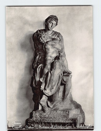 Postcard madonna and child - madonna,