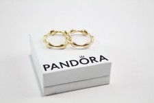 Pandora 18ct Gold Rings Love Pod Stacking Rose Yellow Boxed