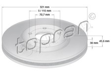 Front Brake Disc For Vauxhall