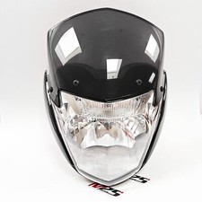 Headlight with top fairing - with,