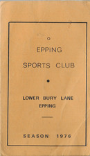 Epping Sports Club Membership Card Season 1976