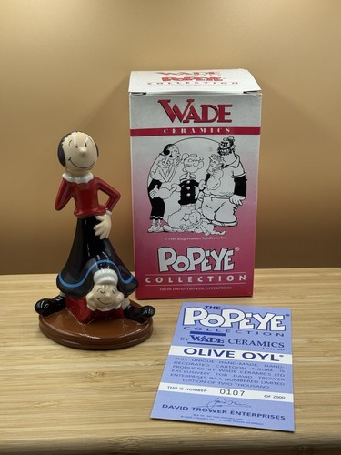 Wade popeye figurine - wade, olive
