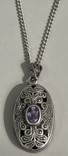 Vintage Sterling Silver Oval