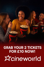 2 x Cineworld Cinema Ticket