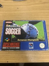 SUPER NINTENDO SNES - SENSIBLE SOCCER EUROPEAN CHAMPIONS PAL Complete in box