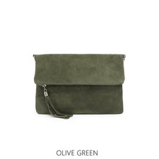 Fold over Plain Suede Leather
