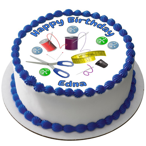 Sewing round icing edible - round,