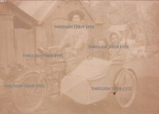 Original photo Motorbike & sidecar c 1920's motorcycle