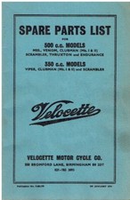 VELOCETTE 350cc VIPER CLUBMAN