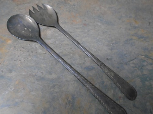 Vintage pair salad servers - pair,