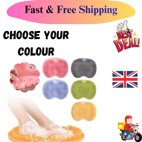Shower foot scrubber mat back - foot,