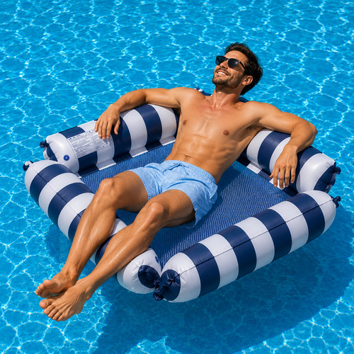 Indigo navy inflatable pool - navy,