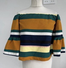 Zara Off The Shoulder Striped