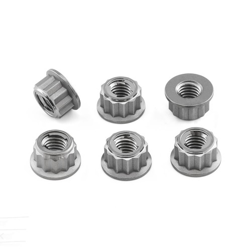 Titanium sprocket nuts - sprocket, m8