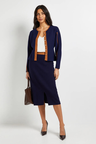 Wallis blue knitted - wallis, skirt
