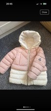 Moncler Pink Infant Baby Girls Quilted Down Coat Jacket 12/18 Months