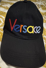Versace Black Cotton Canvas
