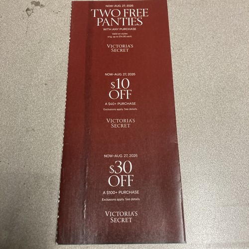 Victoria secret coupons - 3, victoria's