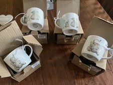 ROYAL WORCESTER MUG WRENDALE ELEPHANT HANNAH DALE X 4 JOB LOT EX SHOP STOCK NEW