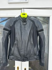 Richa Ladies Laura Leather Motorcycle Jacket - Black - Size 10