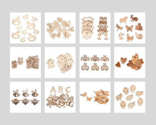 Wooden craft embellishment - craft,
