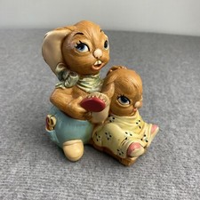 Pendelfin Dandy Bunny Brushing Hair Fur Figurine Burnley England Hand Painted