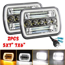 2Pcs 5x7" 7x6" Square LED