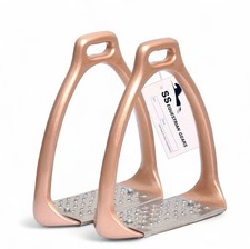 Aluminium Stirrups | Cheese Grater Threads | Horse Stirrups Rose Gold Stirrup