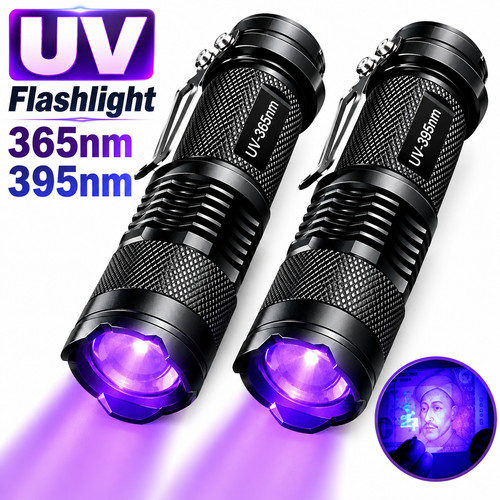 Flashlight led ultraviolet - uv,