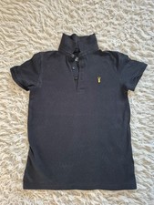 Kids Black Polo Shirt With