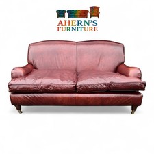 *Brown Leather Laura Ashley Sofa (RICHMOND) FREE DELIVERY ? *