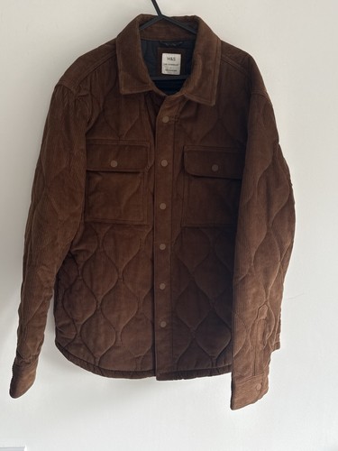 Brown cord jacket - m&s, l