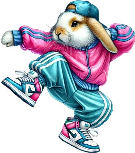 Easter hip hop bunny rabbit - bunny,