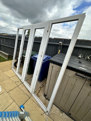 Upvc french doors used open - doors,