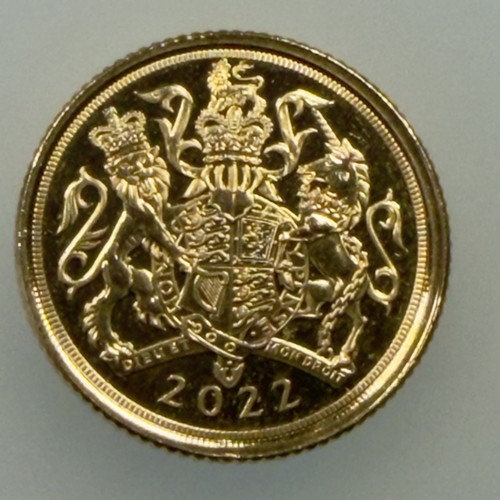 22ct gold quarter sovereign - gold,