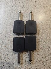 4x Lot 6.35mm MONO Splitter Adapter 1 x 6.35mm Jack Plug to 2 x 6.35mm Female