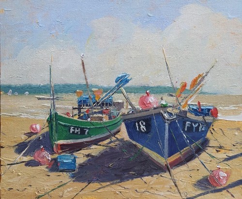 Cornwall fishing boats - fishing, boats,