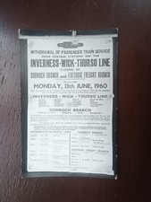 BRITISH RAILWAYS LINE CLOSURE
