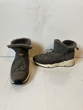 RJS Fuzzies Jesse Lined Leather Sneakers Shoes Size UK 7 EU 40