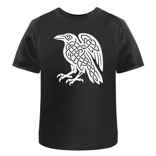 Celtic raven unisex cotton - 'celtic,