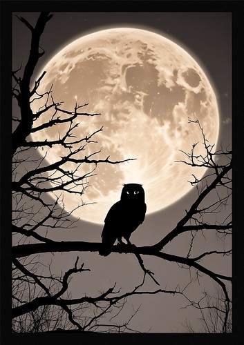 Epic owl framed wall art - owl,