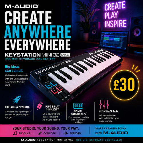 Audio keystation mini mk3 - keystation, 32