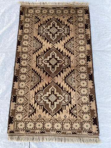Afghan baluchi wool rug - baluchi,