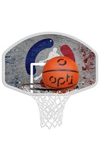 Opti Basketball Backboard, Hoop, Net and Ball Set - Damaged Panel