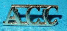 ACC ARMY CATERING CORPS ANODISED MILITARY SHOULDER TITLE BADGE