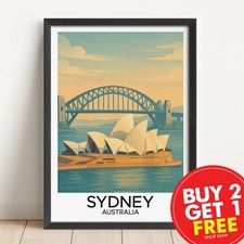 Sydney australia travel print - sydney,