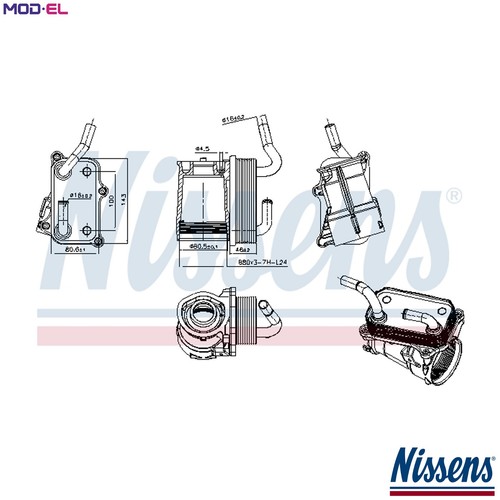 Oil cooler engine 91317 - oil,