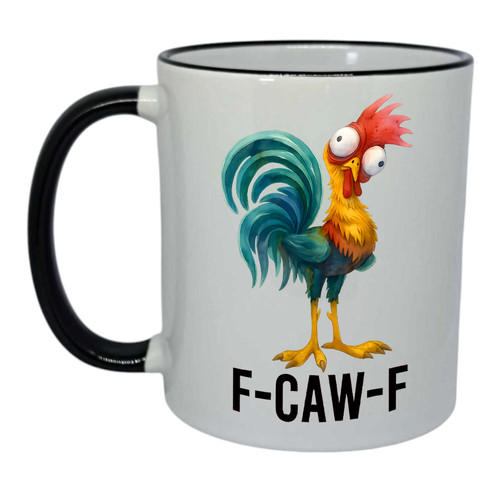 Caw coffee mug rude - rude, funny